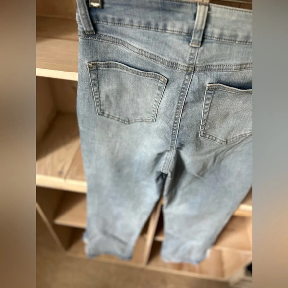 Sincerely Jules Straight Leg Slit Hem Jeans - Picture 8 of 12